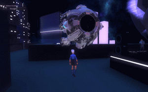 Flying by a drone during the Polyphonic virtual concert